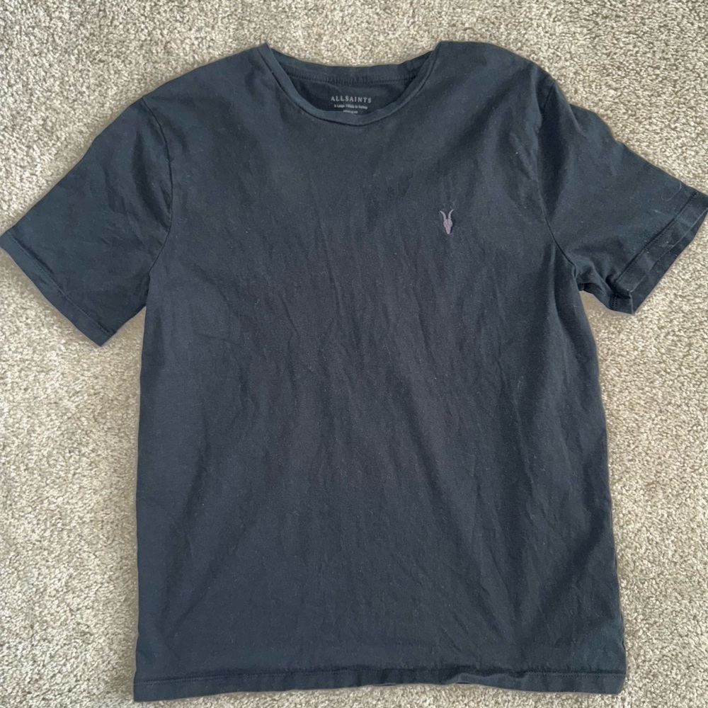 All Saints Men's Black T-Shirt